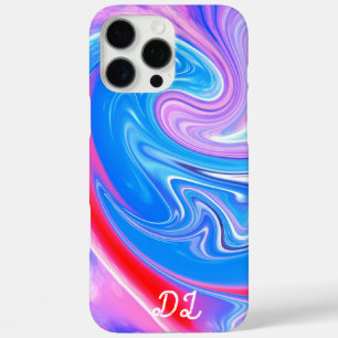 Unique Abstract Marbled Liquified & Colourful iPhone 16 Pro Max Case