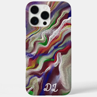Unique Abstract Marbled Liquified & Colourful iPhone 16 Pro Max Case