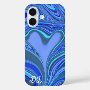 Unique Abstract Marbled Liquified & Colourful iPhone 16 Case