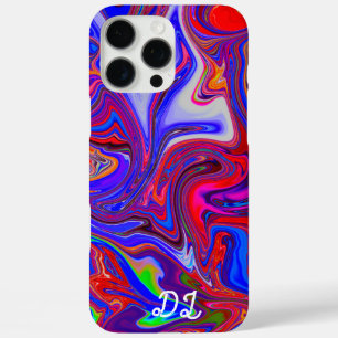 Unique Abstract Marbled Liquified & Colourful iPhone 16 Pro Max Case