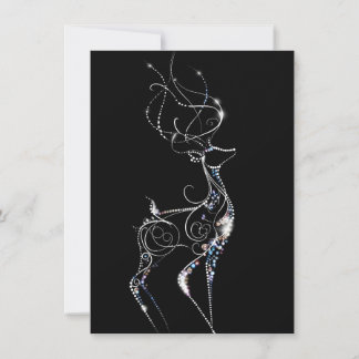 Unique Abstract Reindeer Christmas Cards