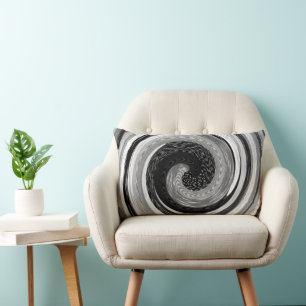 unique abstract swirls original modern art design lumbar cushion