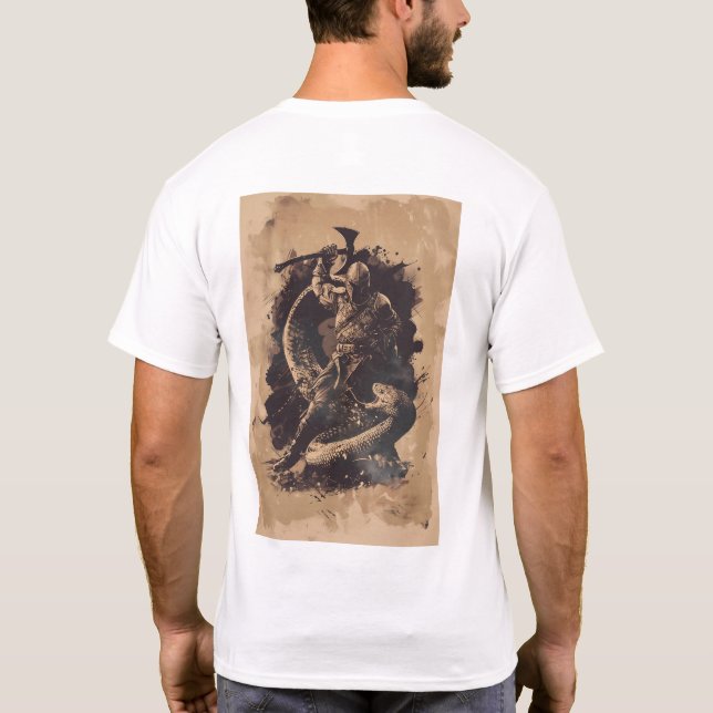 Unique Abstract Vector T-Shirt Design (Back)