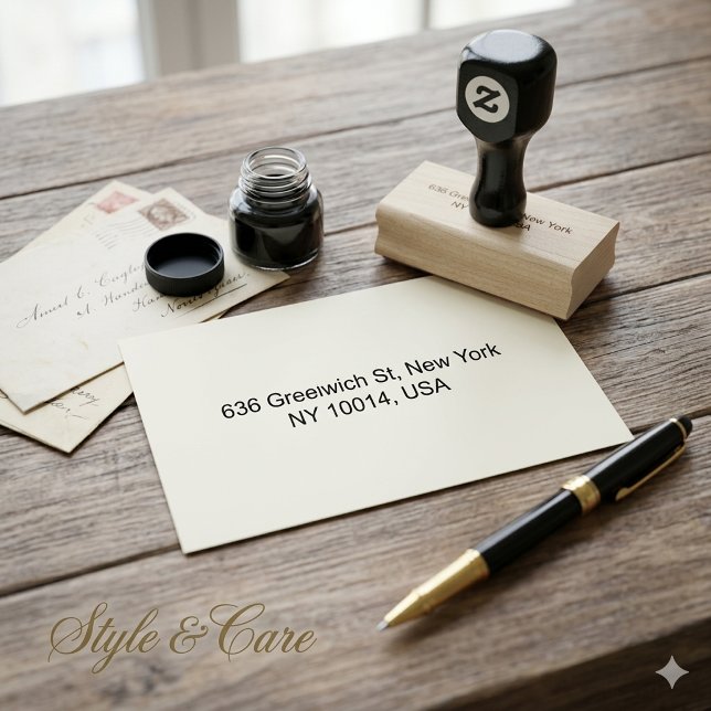 Unique Address Wood Art Stamps for Envelopes (Unique Address Wood Art Stamps for Envelopes)