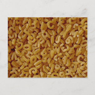 Unique Alphabet background Postcard
