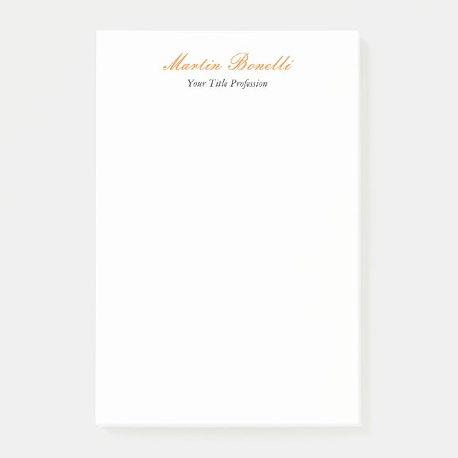 Unique amazing professional design business post-it notes (Front)