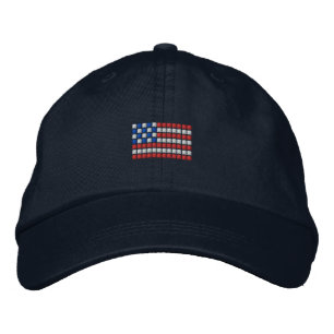 Unique American flag baseball cap - dotted USA fla