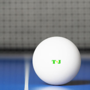 Unique and Colourful Monogrammed Ping Pong Ball