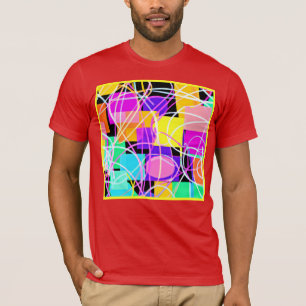 Unique And Colourful Neon Patterns Art T-Shirt