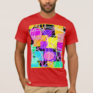 Unique And Colourful Neon Patterns Art T-Shirt