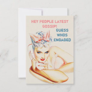 Unique and funny engagement announcement