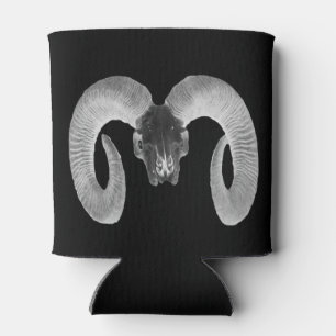unique and handmade  goat skull can cooler