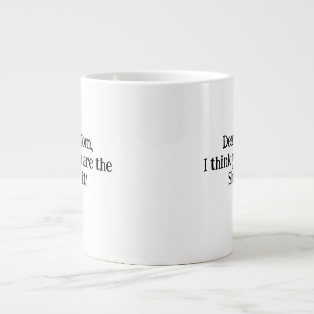 UNIQUE and PERFECT gift for Mum! Large Coffee Mug (Front)