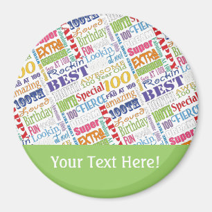 Unique And Special 100th Birthday Party Gifts Magnet