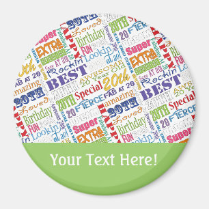 Unique And Special 20th Birthday Party Gifts Magnet