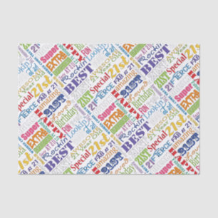 Unique And Special 21st Birthday Party Gifts Tissue Paper