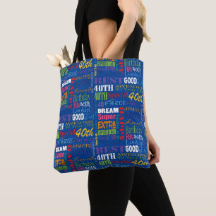 Unique And Special 40th Birthday Party Gifts Tote Bag