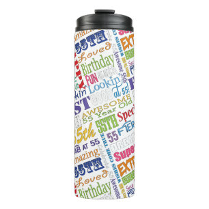 Unique And Special 55th Birthday Party Gifts Thermal Tumbler