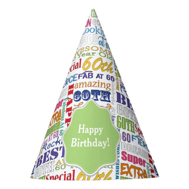 Unique And Special 60th Birthday Party Gifts Hat (Front)