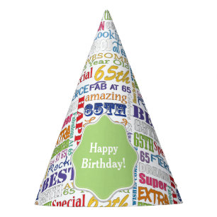 Unique And Special 65th Birthday Party Gifts Party Hat