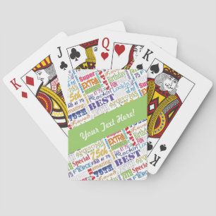 Unique And Special 75th Birthday Party Gifts Playing Cards