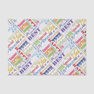 Unique And Special 75th Birthday Party Gifts Tissue Paper