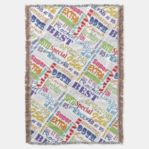 Unique And Special 95th Birthday Party Gifts Throw Blanket