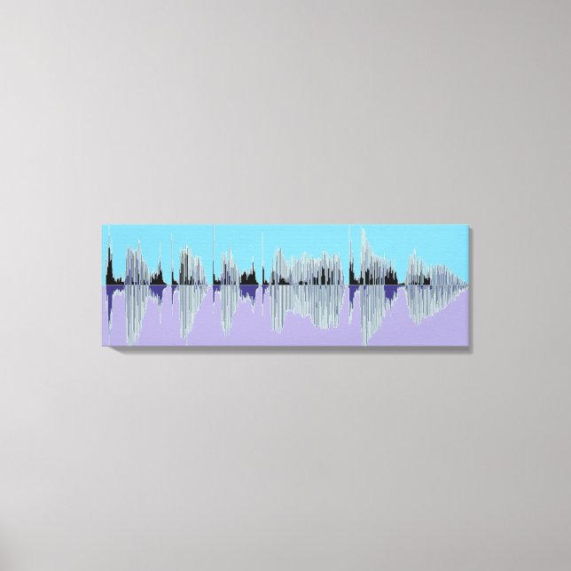 Unique and stylish sound wave music canvas. canvas print (Front)
