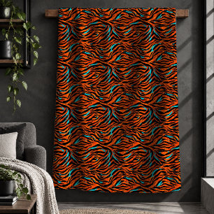 Unique Animal Print Colourful Artistic Throw Blank