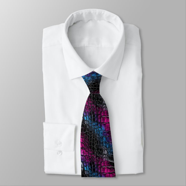 Unique Anniversary Gifts For Husband Animal Print  Tie (Tied)