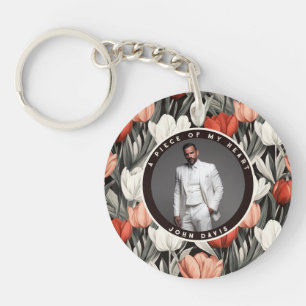Unique Anniversary Gifts For Husband Custom Tulip Key Ring