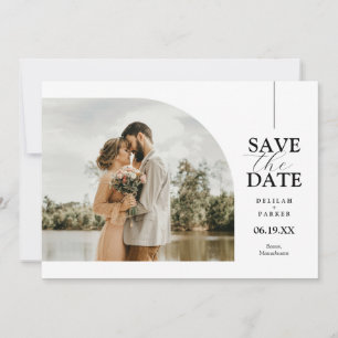 Unique Arched Photo Card Save the Date