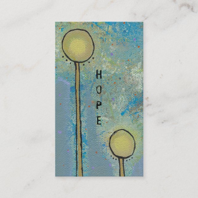 Unique art design fun painting customise your own business card (Front)