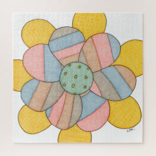 Unique Art Puzzle - Flower #1 - Erin Brie Art