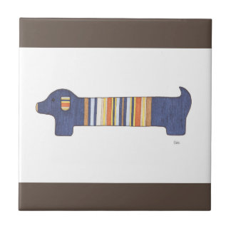 Unique Art Tile - Dachshund #1 - Erin Brie Art