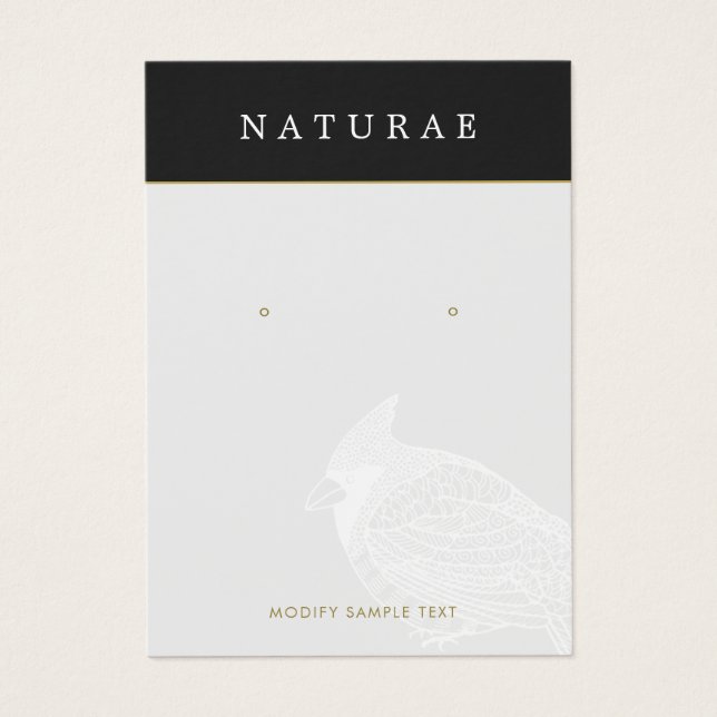 Unique Artistic Bird Earring Jewellery Display (Front)