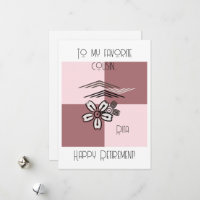 Unique Artistic Floral Happy Retirement Card