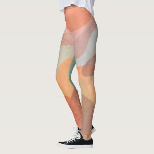 Unique Artistic Leggings with Vivid Colour Pattern