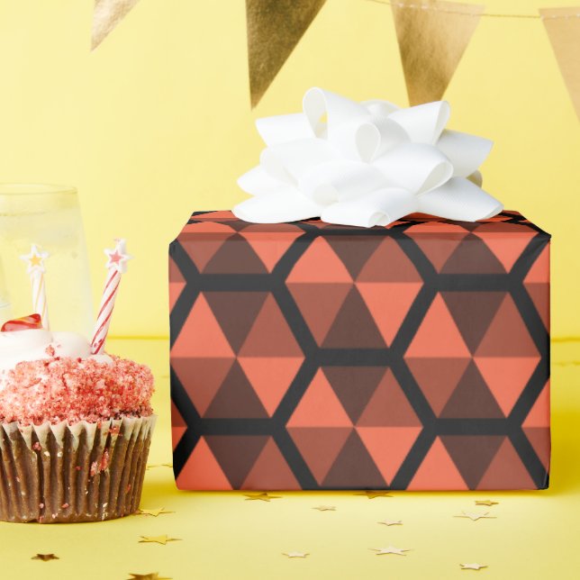 Unique Artistic Love Geometric Daddy Birthday Wrapping Paper (Birthday Party)