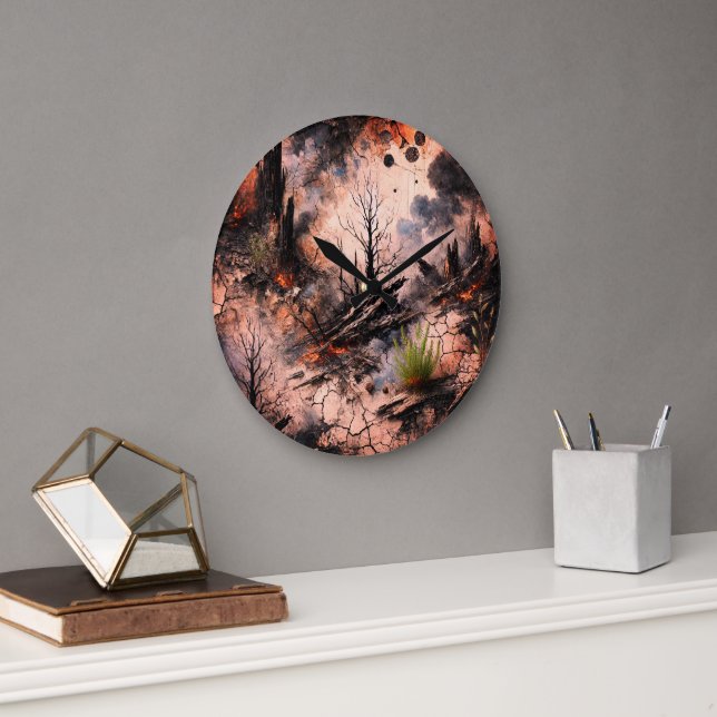 Unique Artistic Wall Clock for Modern Decor (Office)