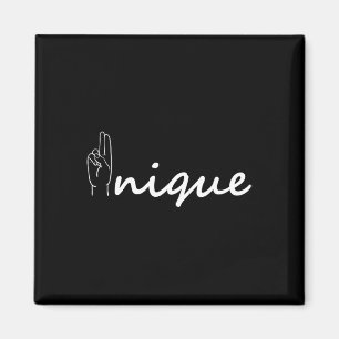 Unique ASL Alphabet American Sing Language ASL Tea Magnet