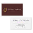 Unique Attorney at Law Burgundy Gold Professional