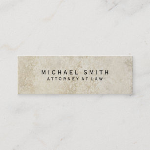 Unique Attorney at Law Wall Stone Design Mini Business Card