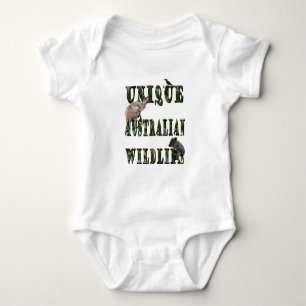 Unique Australian Wildlife Picture Logo, Baby Body Bodysuit