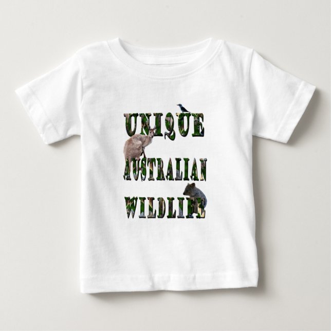 Unique Australian Wildlife Picture Logo,  Baby T-Shirt (Front)