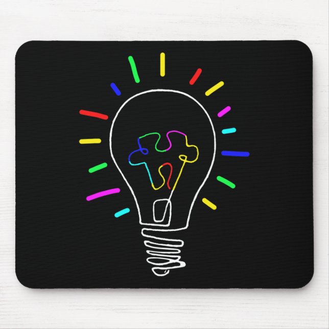 Unique Autism Awareness Illustration For Autism Su Mouse Pad (Front)