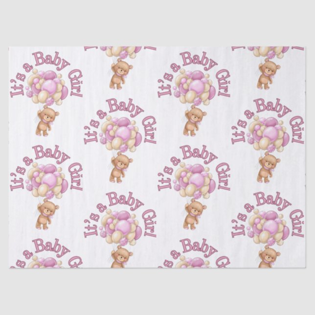 unique baby shower idea tissue paper (Front)