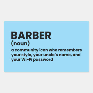 Unique Barber Definition Sticker