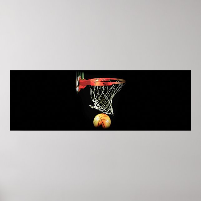 Unique Basketball Artwork Door Poster Print (Front)