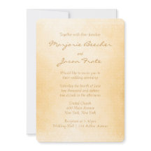 Unique Batik Floral Wedding Invitation Brown